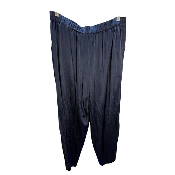 Madewell Womens XL Navy‎ Silk Pants - Picture 3 of 6